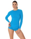 KOSZULKA DAMSKA DŁUGI RĘKAW ACTIVE WOOL NIEB.L