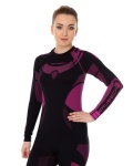 BLUZA DAMSKA DRY CZARNY/AMARANT S