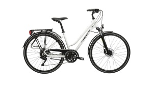 ROWER KROSS TRANS 5.0 BG DAMSKI PERŁOWO/CZARNY POŁYSK L 2024