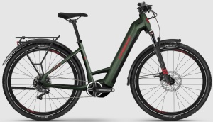 ROWER ELEKTRYCZNY HAIBIKE TREKKING 5 LOW i720 Wh OLIVE/RED GLOSSY L 2024 
