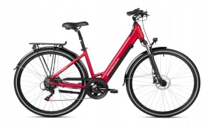 ROWER ELEKTRYCZNY PROECO ON WAVE 3.0 504 Wh CZERWONO/SREBRNY 21" L 2024  