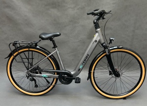 ROWER ELEKTRYCZNY STORM E-DIAMOND PRO 1.0 SREBRNO/TURKUSOWY 17" 504 Wh 2025      