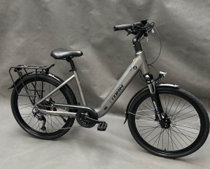 ROWER ELEKTRYCZNY STORM E-DIAMOND PRO 1.0 26" SZARY 504 Wh RAMA 17" 2025      