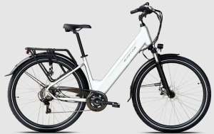 ROWER ELEKTRYCZNY BARTON E-SMART BASIC BIAŁA PERŁA 17" 468 Wh 2026      