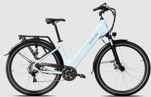 ROWER ELEKTRYCZNY BARTON E-SMART BASIC BŁĘKITNA BIEL 17" 468 Wh 2026       