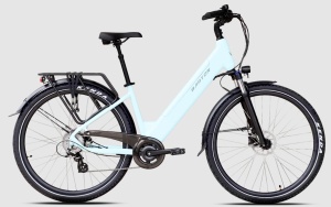 ROWER ELEKTRYCZNY BARTON E-SMART 2.0 BŁĘKITNA BIEL 17" 468 Wh 2026    