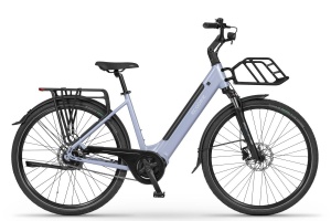 ROWER ELEKTRYCZNY ECOBIKE LX 100 AUTOMATIC PEARL + BAGAŻNIK PRZÓD 17" BATERIA 14 AH 2026  