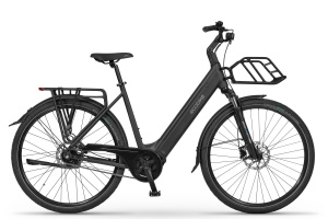 ROWER ELEKTRYCZNY ECOBIKE LX 100 AUTOMATIC BLACK + BAGAŻNIK PRZÓD 21" BATERIA 17,5 AH 2026 